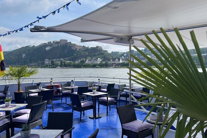 2 hours sightseeing cruise around Koblenz - Entering Eventschiff La Paloma on Konrad-Adenauer-Ufer