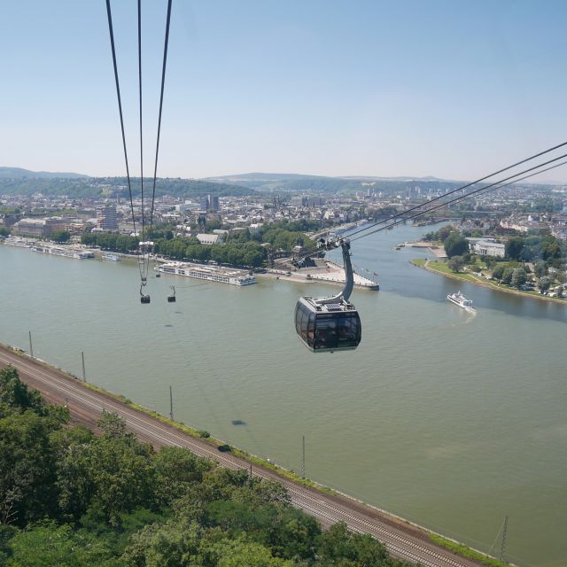 2-River Day-trip by boat to Koblenz and return from Alken - Deutsches Eck in Koblenz: your 2 to 2.5 hour free time