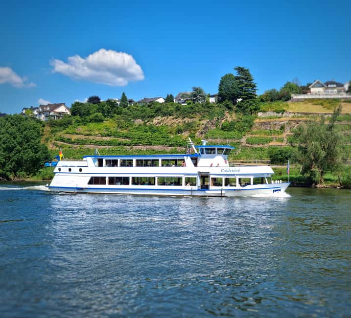 2-River Day-trip by boat to Koblenz and return from Alken - Boarding MS Goldstück: where you meet and how to plan your start