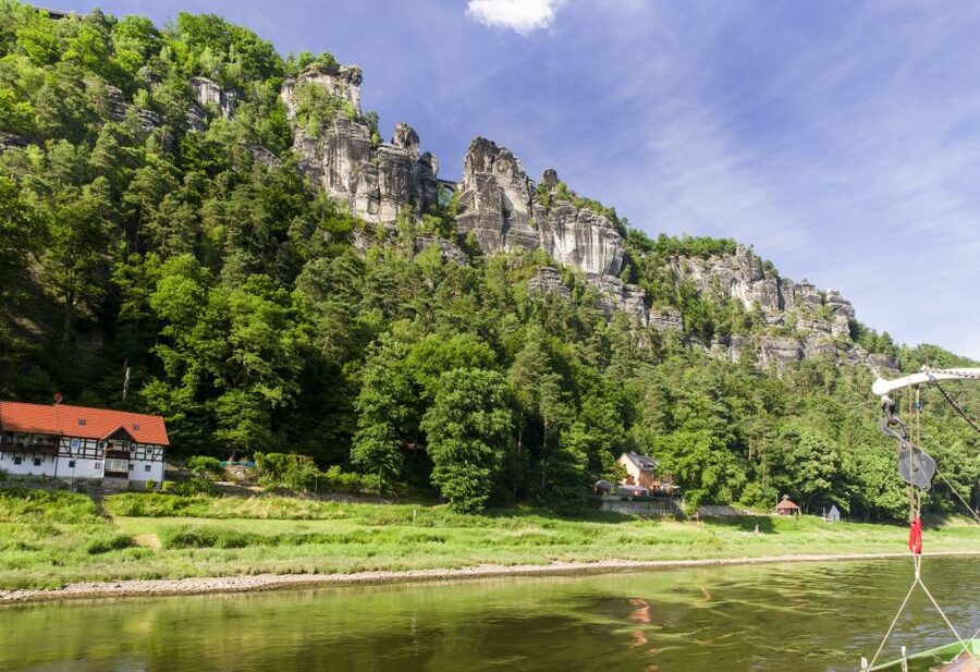 Bad Schandau: Romantic end of the day tour (L33) - When the boat goes toward Königstein instead