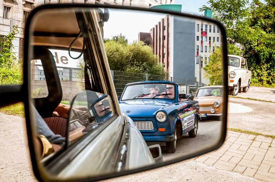 Berlin: 75-minute Trabi Safari - The Big Value Add: Gas, Miles, Insurance, and the Trabi Driver’s License