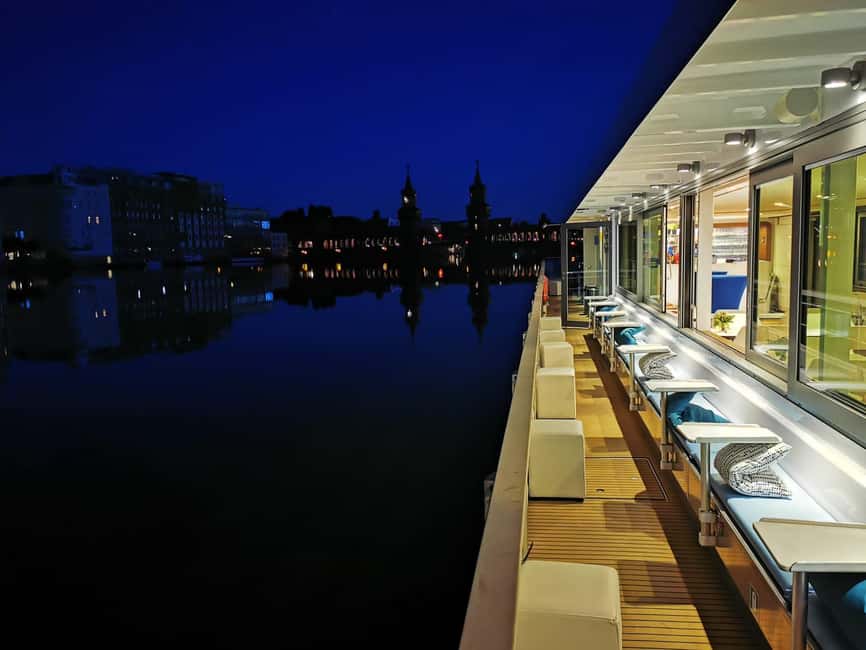Berlin Boat Tour | Sunset Tour with Solar Ship | Sightseeing Spree - Drinks, snacks, and how to plan for real sunset weather