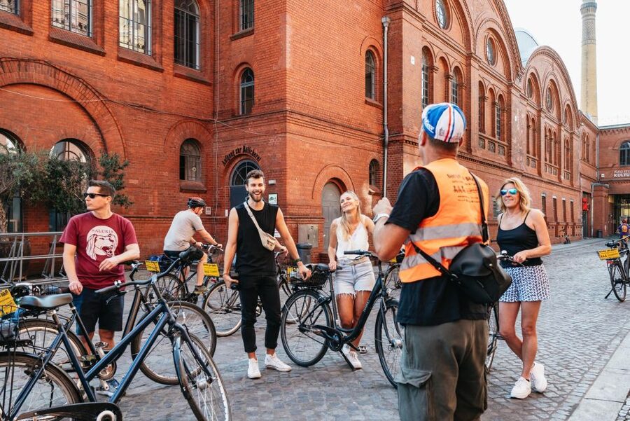 Berlin: Cold War & Berlin Wall History Guided Bike Tour - Getting Oriented at Kulturbrauerei and the Berlin on Bike Depot