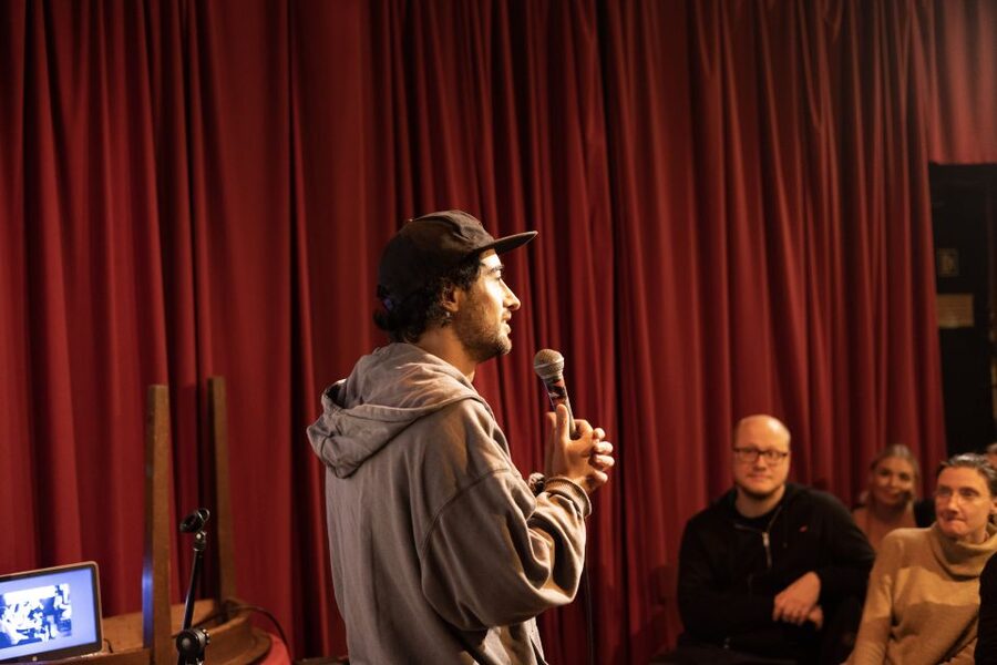 Berlin: Culture Shock Comedy Show - The venue matters: small room energy in an East Berlin bar