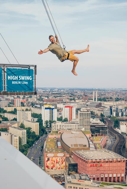 Berlin: Highest Swing in Europe - The 5-minute ride above Alexanderplatz: what it feels like