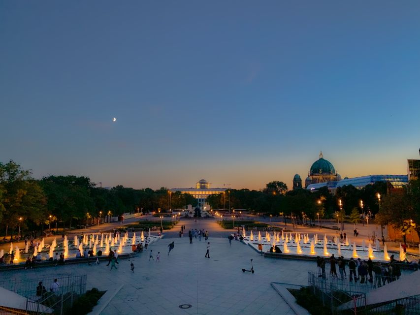 Berlin: Live-Guided Evening Sightseeing Tour by Open-top Bus - First taste of Berlin by night, from Alexanderplatz at 6:00 PM