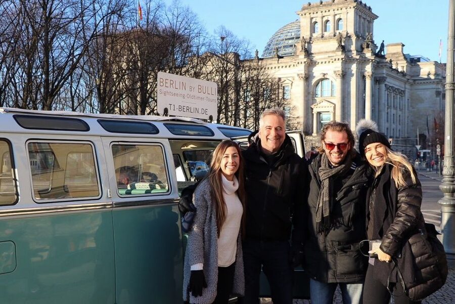 Berlin: Private Sightseeing Tour in Iconic Oldtimer VW Bus - TV Tower and Neptune Fountain: Skyline Stops That Make Reunification Feel Visible