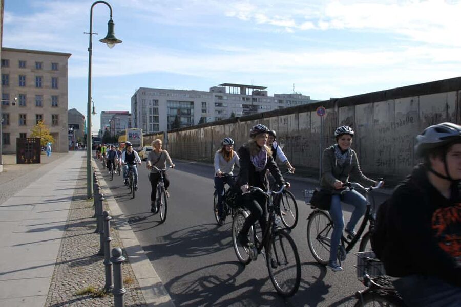 Berlin: The Wall and Third Reich Guided Bike Tour - A Piece of the Berlin Wall, then Memorial Gunter Litfin and Invalids’ Cemetery