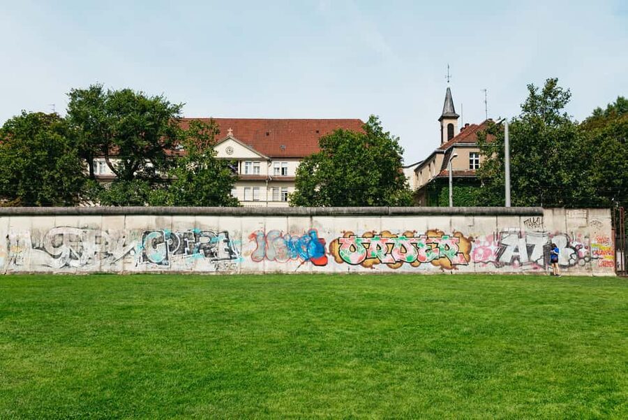 Berlin: Wall Tour – Fates, Love Stories, and Heroes - Bernauer Straße stops, including where the story gets tense