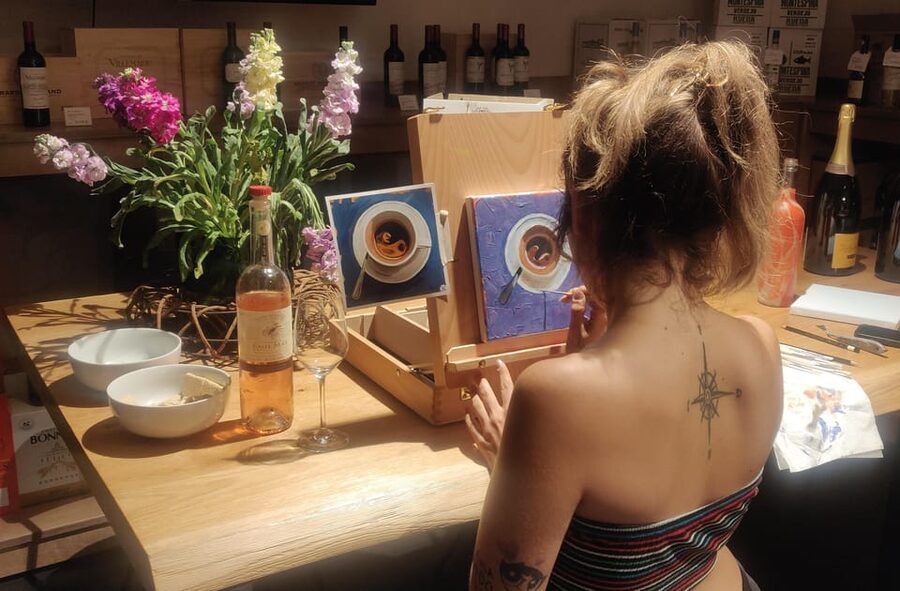 Berlin: Wine on Canvas - Paint Workshop and Wine Tasting - Key highlights to know before you go