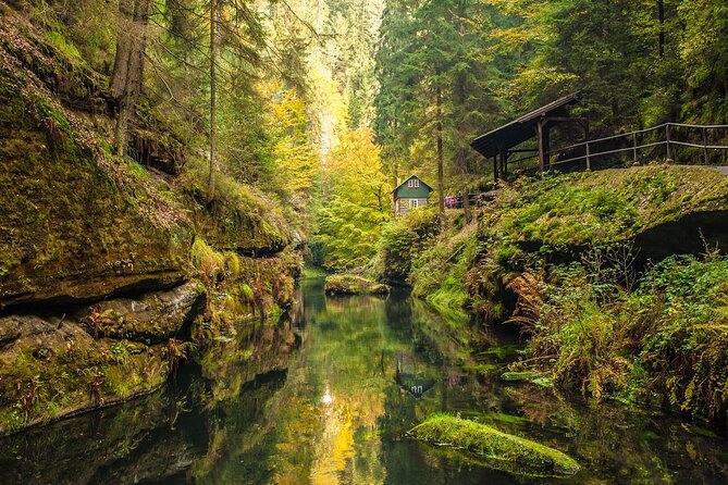 Bohemian and Saxon Switzerland All inclusive trip - Hiking Tour - Mezná, Edmund’s Gorge descent, and Czech beer lunch