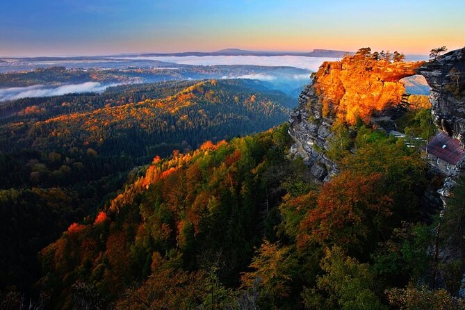 Bohemian and Saxon Switzerland All inclusive trip - Hiking Tour - Pravčická Gate and Sokoli hnízdo: the Bohemian photo payoff