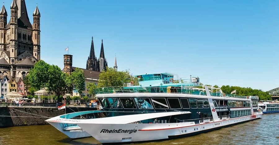 Cologne: Panoramic City Cruise - Your Route on the Rhine: Cathedral, Old Town, and Major Bridges