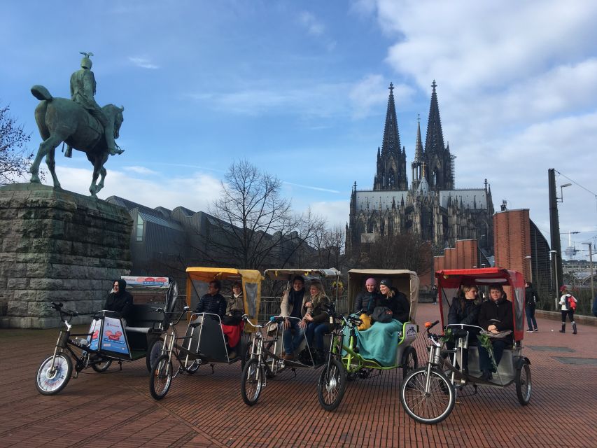 Cologne: Private Rickshaw Tour - Comfort, drinks, and weather reality
