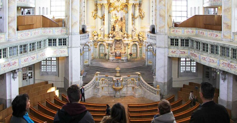 Dresden: Church of Our Lady Guided Tour of Gallery - The Interior and Cupola, Explained in Plain Language