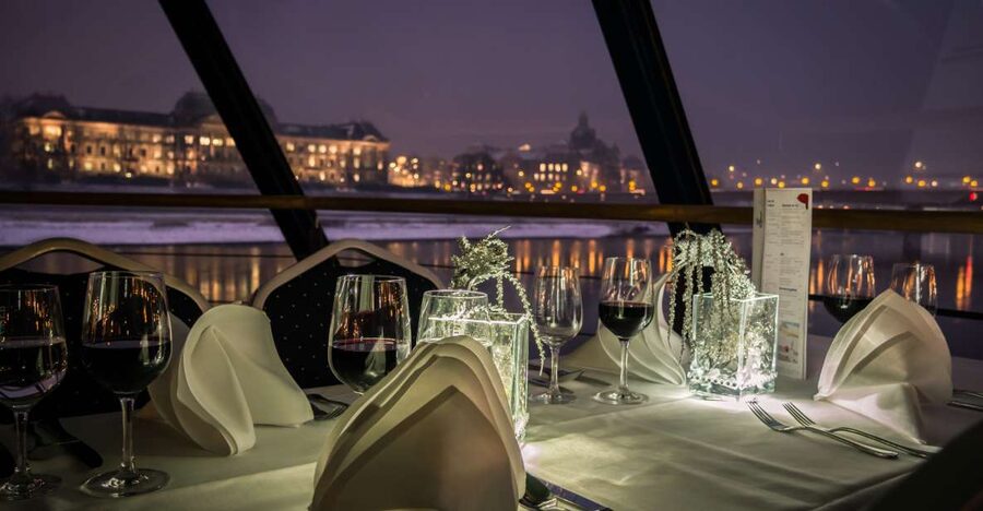 Dresden: Evening River Cruise with Dinner - The Elbe Route After Dark: Blue Wonder, Pillnitz, and Old Town Glows