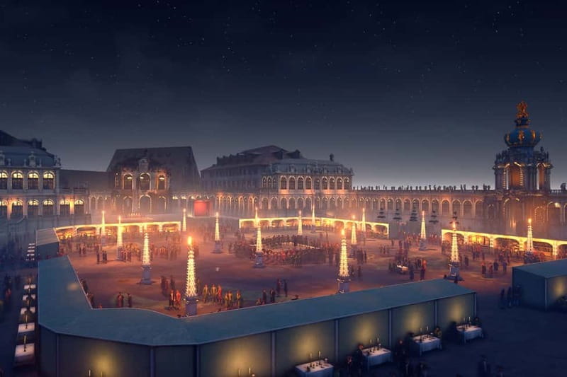Dresden: Virtual Reality Time Travel Experience Ticket - Juggler’s Stage and digital paper theater (common people included)