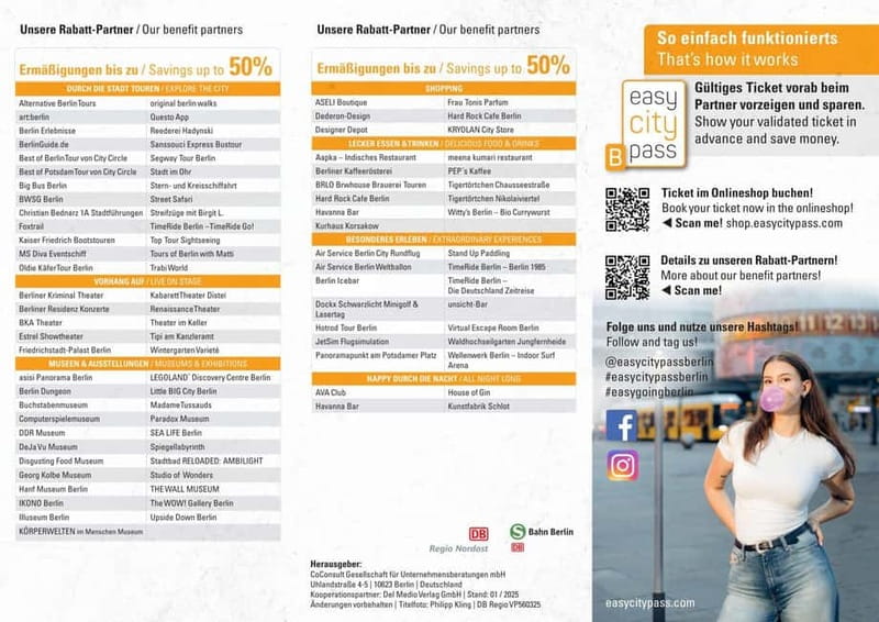 EasyCityPass Berlin: Zone AB Public Transport and Discounts - Family-friendly perks: free kids, stroller support, and traveling with a dog