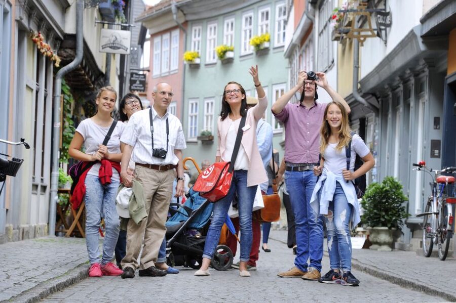 Erfurt: Old Town Guided Walking Tour - Krämerbrücke and the Merchants Bridge area: where the walk really comes alive