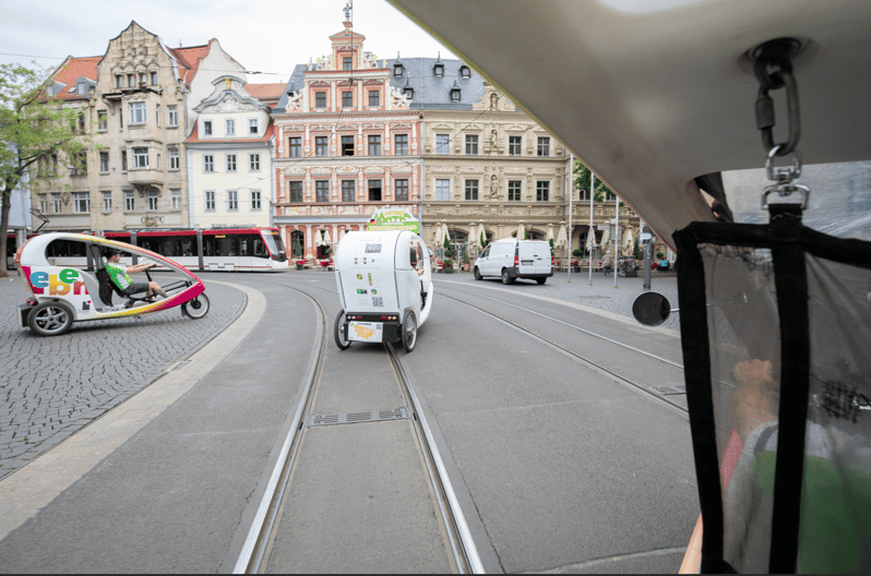 Erfurt: Private Guided Classic Old Town E-Rickshaw Tour - St. Mary’s Cathedral Square: where high-Gothic and Romanesque show up