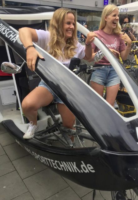 Exploring Munich in a Rikscha - Starting at Burgstraße 2, then easing into Marienplatz
