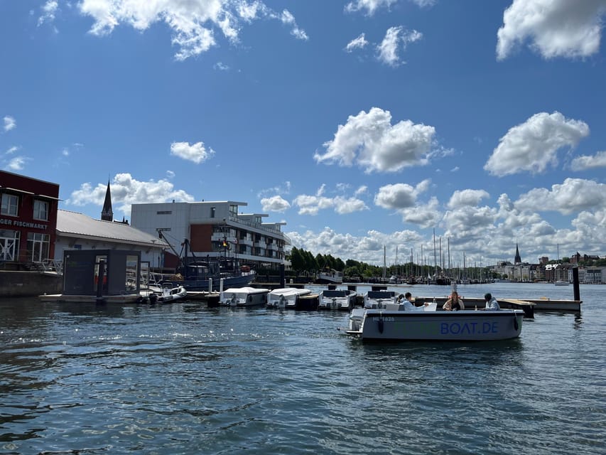 Flensburg: E-Boat rent - What you’ll see from the water, plus the porpoise possibility