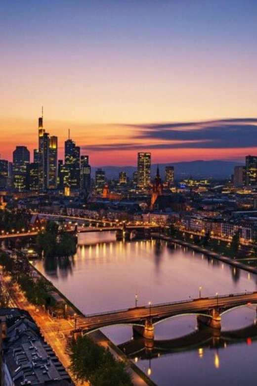Frankfurt: Must-See Attractions Walking Tour with a Guide - Crossing Eiserner Steg for skyline views that actually teach you the city