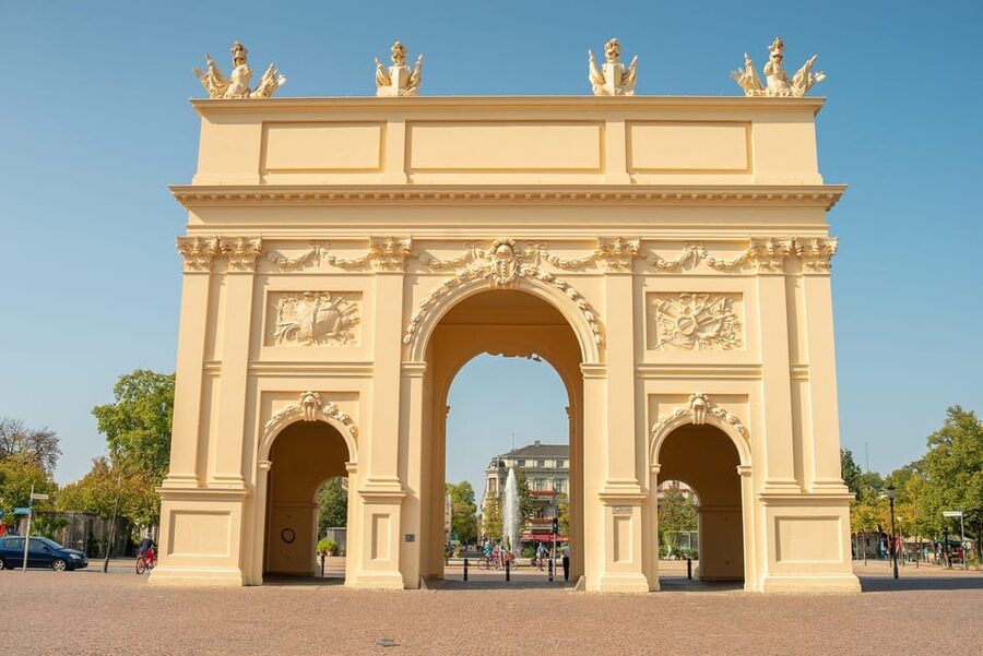 From Berlin: Gardens & Palaces of Potsdam Bike Tour - Dutch Quarter, Potsdam Brandenburg Gate, and getting your bearings