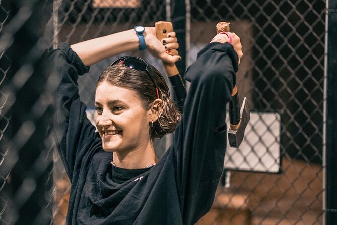 Guided Axe Throwing Experience in Frankfurt Altstadt - Trick Shots and the Moment the Session Levels Up