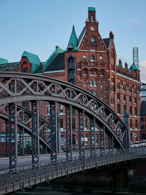 Guided tour of Hamburg's Speicherstadt - warehouse, free port & duty-free - Santorquai Hof, Fleetschlösschen, and the Wasserschloss view you’ll remember