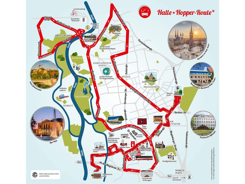 Halle (Saale) : Die Stadtrundfahrt mit dem Bus - What to do if construction or route changes affect your photos