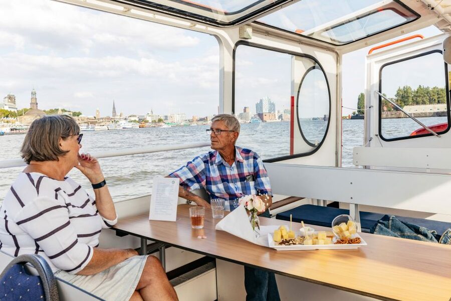 Hamburg: Harbor Cruise with Wine and Cheese - The route around Speicherstadt, docks, and big-name Hamburg sights