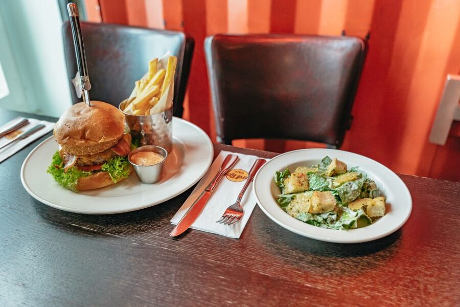 Hamburg: Hard Rock Cafe Skip-the-Line Meal - Food Notes: Burgers, Caesar Salad, Pulled Pork, and Fries