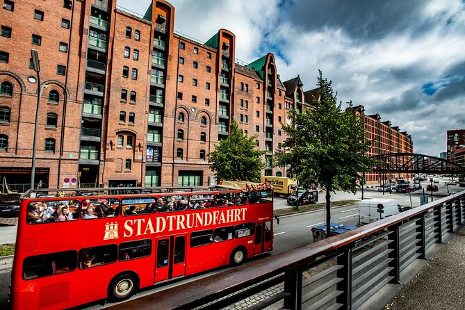 Hamburg Hop-on Hop-off Sightseeing Tour on Red Double Decker Bus - Route Walkthrough: From HafenCity to the Reeperbahn