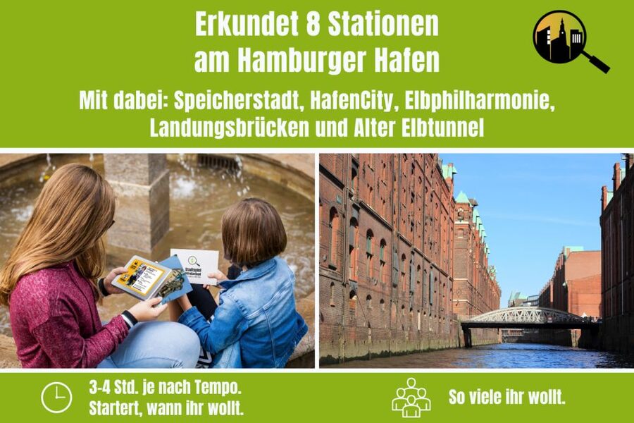 Hamburg: Scavenger Hunt Self-Guided Tour for Children - Timing: 150 minutes that you can stretch or shrink