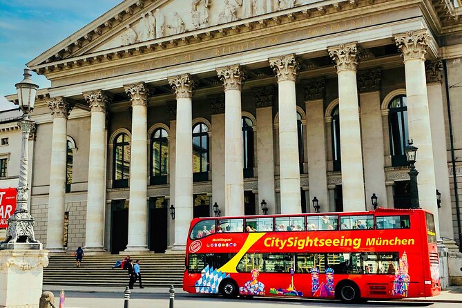 Hop-On Hop-Off Tour CitySightseeing Munich - Stachus and Schwabing access: Karlsplatz, M-net Shop stop, and Leopoldstr