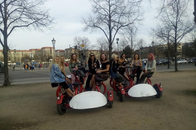 Jetbike Berlin fun bike beer bike - Checkpoint Charlie: where East-West tension almost shifted
