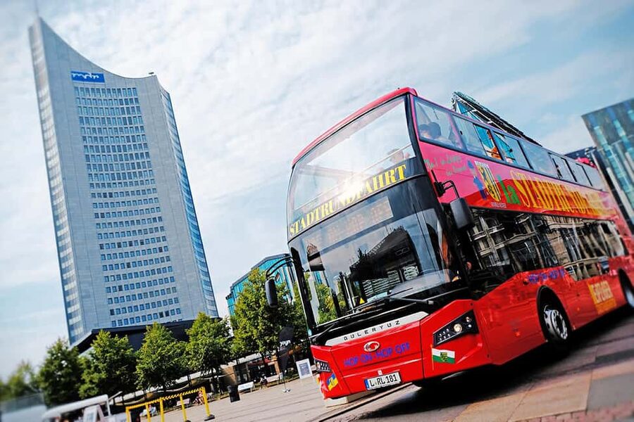 Leipzig: Bus Tour - Winter Garden, Old City, and the Central Station area