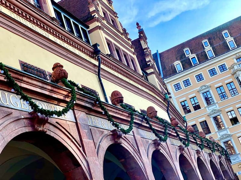 Leipzig: Old Town Tour - innovative & entertaining - Hansahaus, Specks Hof, and courtyard stories that add atmosphere