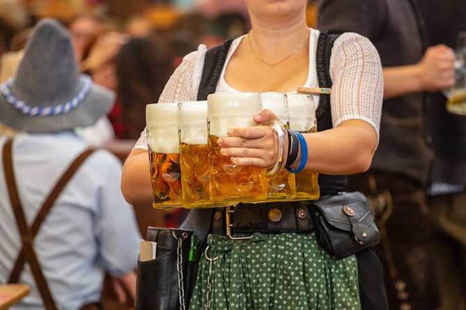 Munich City Walk and Oktoberfest Tour With Beer Tent Reservation - Oktoberfest at Theresienwiese: where orientation turns into real tent time