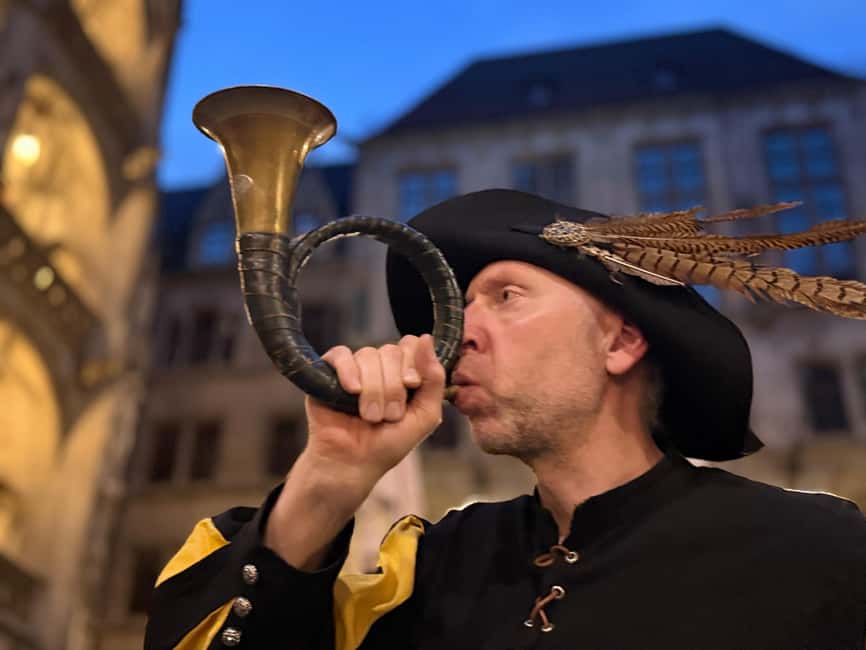 Munich: Night Watchman Tour in English - Stepping into medieval Munich from Marienplatz’s Mary’s Column
