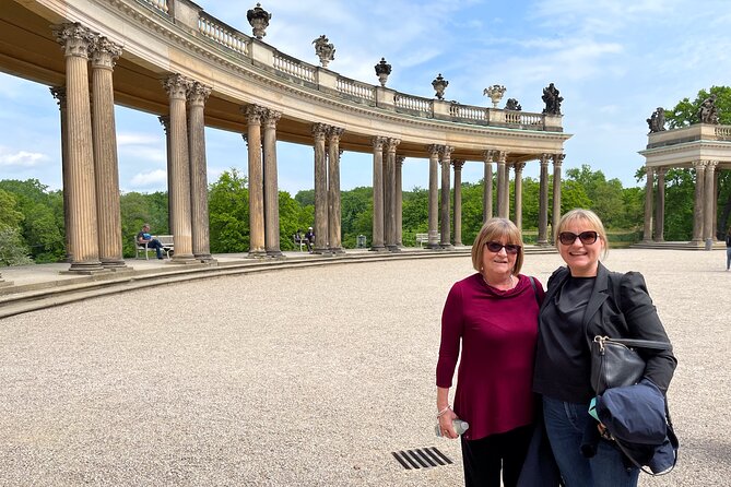Private taxi tour to Potsdam and Sanssouci 6-8h - The odd, fun start at Sanssouci Park: obelisks and a fake-looking portal