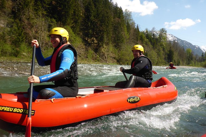 Rafting classic Iller - Level 2 white water tour - Briefing, Boats, and How Steering Works on a Hose Canadian