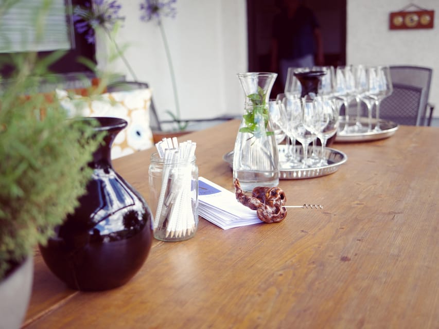 Reil, Mosel: Guided organic wine tasting and cellar tour - The tasting lineup: whites, reds, and traditional-method sparkling