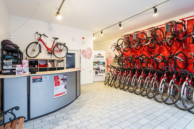 Small-Group Bike Tour of Cologne with Guide - The Rhine River section: Freitreppe steps, Hohenzollern Bridge, and Cathedral views