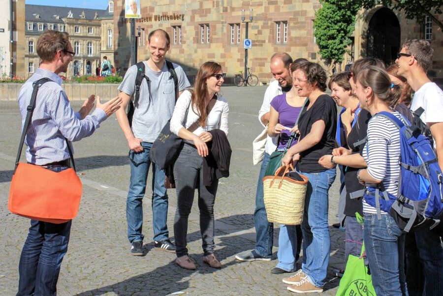 Stuttgart: Old Town Highlights Guided Walking Tour - Schillerplatz and Old Town Streets: Your Orientation Shortcut
