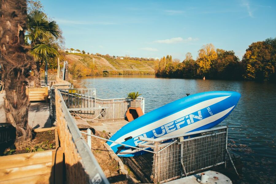 Stuttgart: Stand Up Paddling Rental - Meeting at Riverhouse Stuttgart in Münster