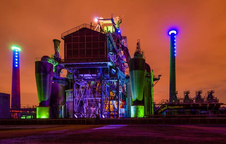 Torchlight tour of the old ironworks - First leg: the tower climb and why it matters